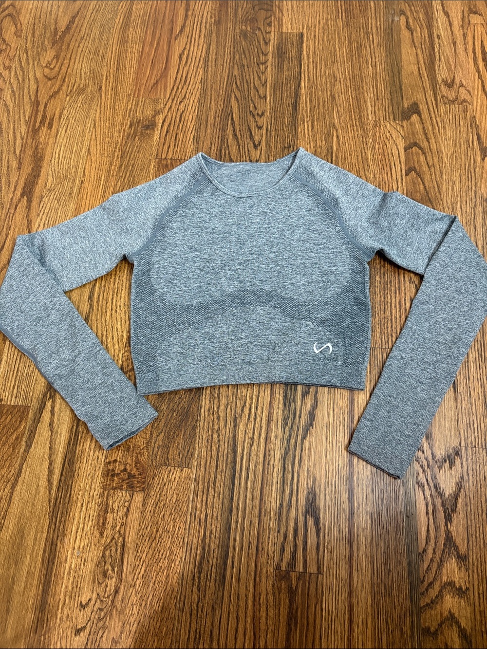 Long-Sleeve Cropped work out top